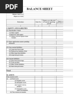 Balance Sheet Format 01