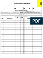 Formatos de Inspecciones de Herramientas