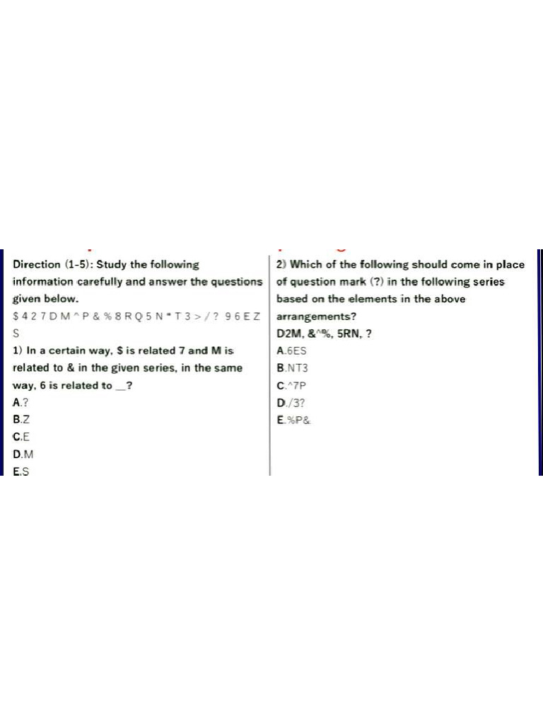 Alphanumeric Series | PDF