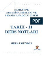 Tariyh-11 Ders Notlari 2019-2020