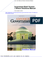 American Government Brief Version 11th Edition Wilson Solutions Manual