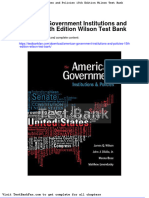 American Government Institutions and Policies 15th Edition Wilson Test Bank