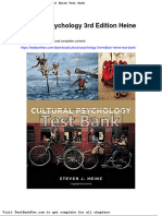 Cultural Psychology 3rd Edition Heine Test Bank