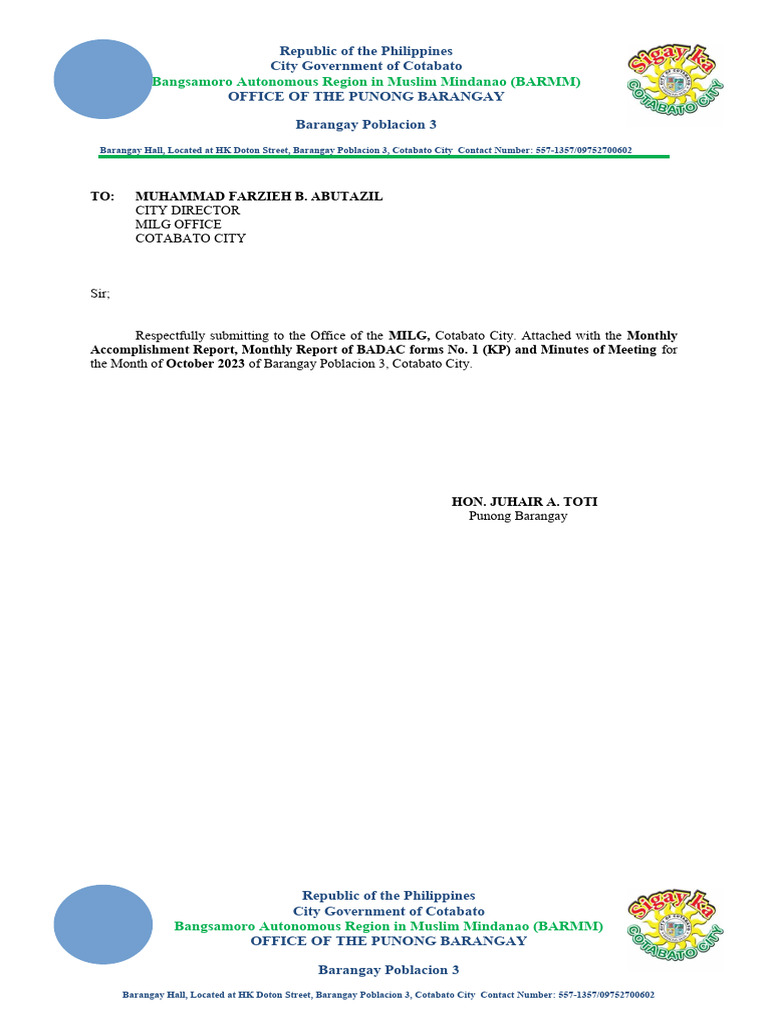 Monthly heading badac and minutes of meeting 1 pdf government