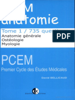 QCM D'anatomie