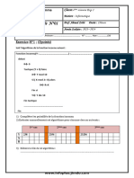 Devoir de Contrôle N 01 4eme ScExp