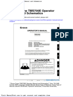 Grove Crane Tms700e Operator Manual and Schematics