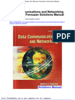 Data Communications and Networking 5th Edition Forouzan Solutions Manual