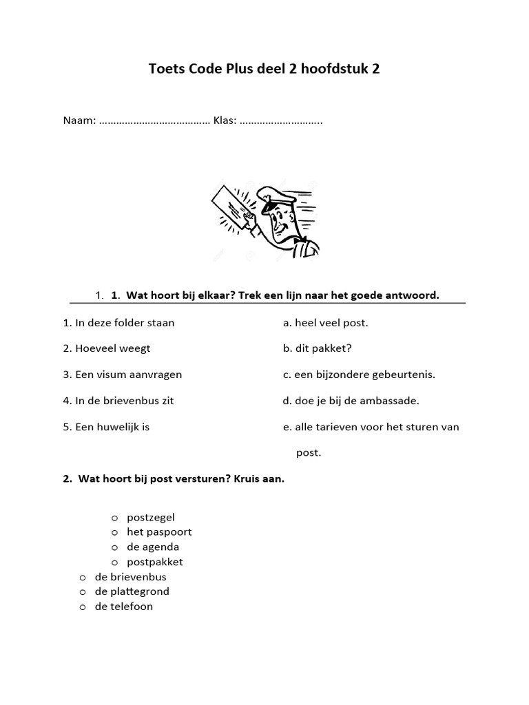 Toets Code Plus 2 H 02 | PDF