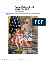 American Pageant Volume 2 16th Edition Kennedy Test Bank