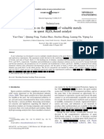 Yun Chen 2005 - Research On The Recycling of Valuable Metals in Spent Al2O3-based Catalyst