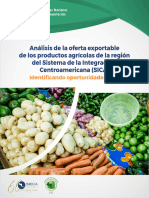 Análisis de La Oferta Exportable Productos Agrícolas SICA 2021