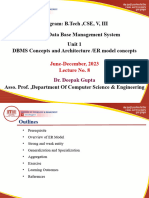 Lecture 8 DBMS Concepts and Architecture ER Model Concepts