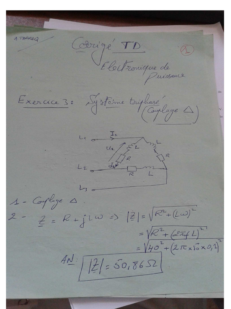 Electronique de Puissance Correction TD | PDF