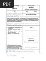 Bupa International Plan - Table of Benefits