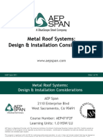 AEPSpan CE Metal Roof Webinar June 2019