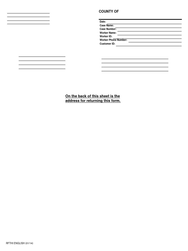 Medi-Cal RFTHI Form Instructions | PDF | Tax Deduction | Supplemental ...