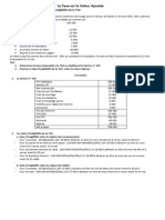 Fiscalité Groupe 1 - 2022 Corrigé TVA Et IS PDF
