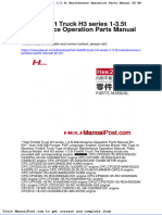 Heli Forklift Truck h3 Series 1 3 5t Maintenance Operation Parts Manual ZH en