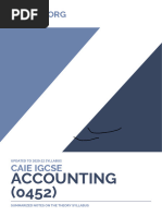 Pdfcaie Igcse Accounting 0452 Theory v2 PDF