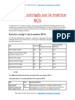 Exercices Corrigés Sur La Matrice BCG