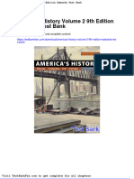 Americas History Volume 2 9th Edition Edwards Test Bank