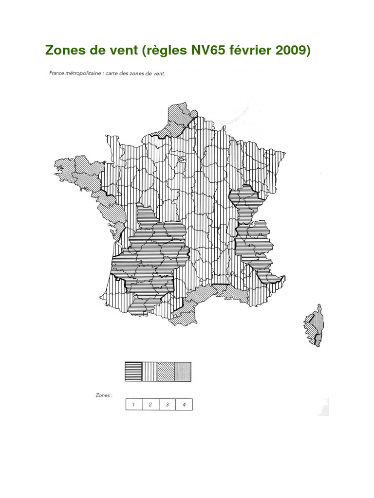 Zones de Vent et Neige selon NV65 2009 | PDF | Plaie | Sciences de la terre