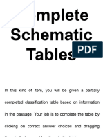 Schematic Tables