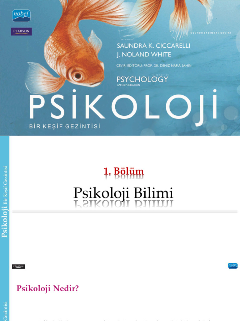 Psikoloji 1 Bölüm Psikoloji Bilimi Pdf