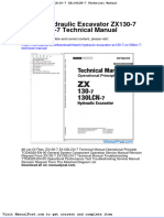 Hitachi Hydraulic Excavator Zx130 7 Zx130lcn 7 Technical Manual