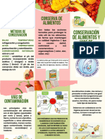 Folleto Conservacion de Alimentos