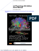 Anatomy and Physiology 9th Edition Patton Solutions Manual