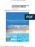 Distributed and Cloud Computing 1st Edition Hwang Solutions Manual
