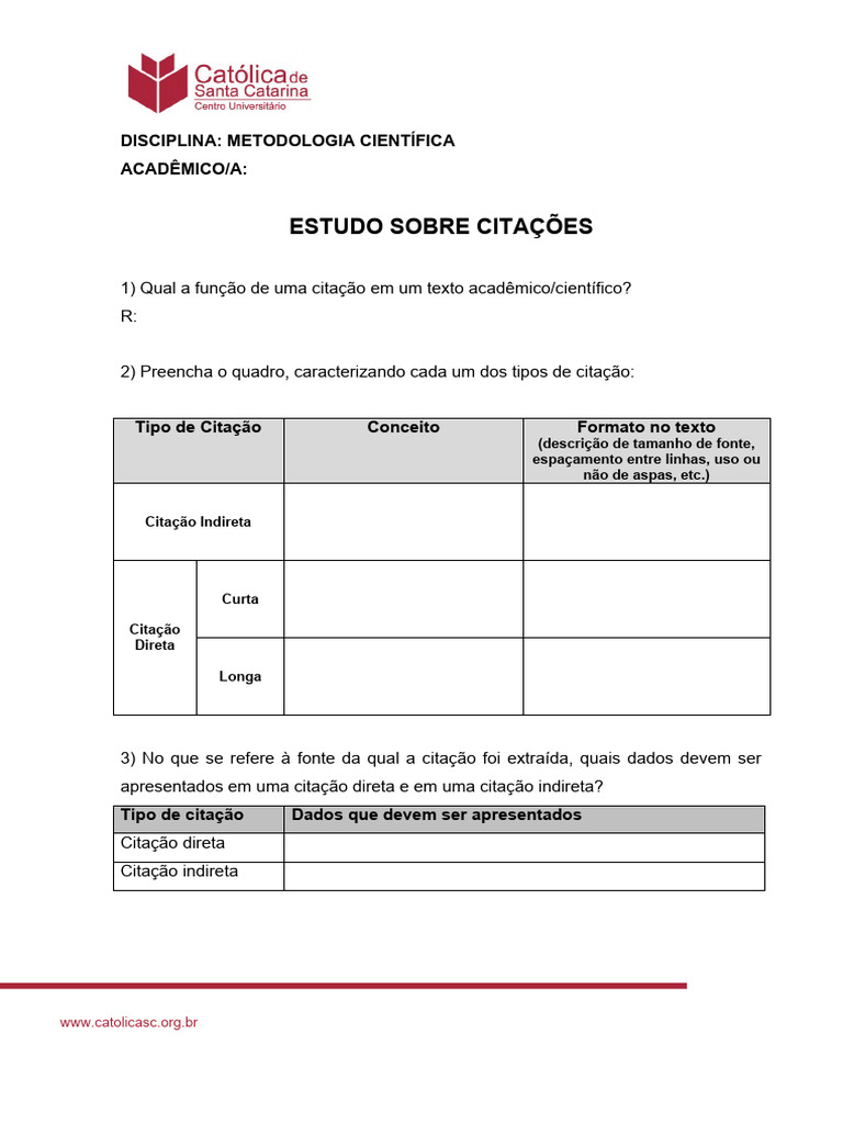Tipos e Funções de Citações Acadêmicas | PDF | Science | Conhecimento