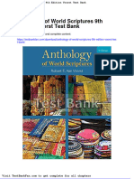 Anthology of World Scriptures 9th Edition Voorst Test Bank