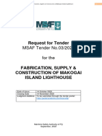 Finalised Request For Tender - MSAF 03-2023 Makogai Island Lighthouse