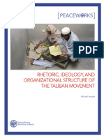 Rhetoric Ideology and Organizational Structure of The Taliban Movement