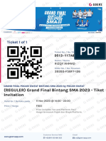 Ticket 1 of 1: (REGULER) Grand Final Bintang SMA 2023 - Tiket Invitation