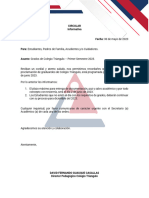 Circular Proceso de Grados Colegio 2023-I