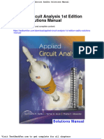 Applied Circuit Analysis 1st Edition Sadiku Solutions Manual