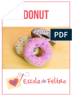 Donuts de Feltro Escola de Feltro