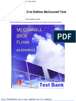 Economics 21st Edition Mcconnell Test Bank