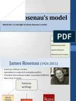 James Rosenau's Model and Ww1 UNDER JRM