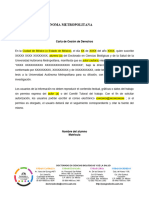 Carta de Cesión de Derechos