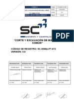 SC-SSMA-PT-072 PETS Corte y Excavación de Material Comun