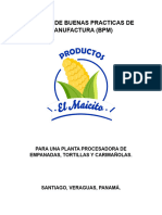 Manual de Buenas Practicas de Manufactura El Maicito