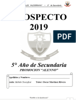 Prospecto 5º Sec 2019