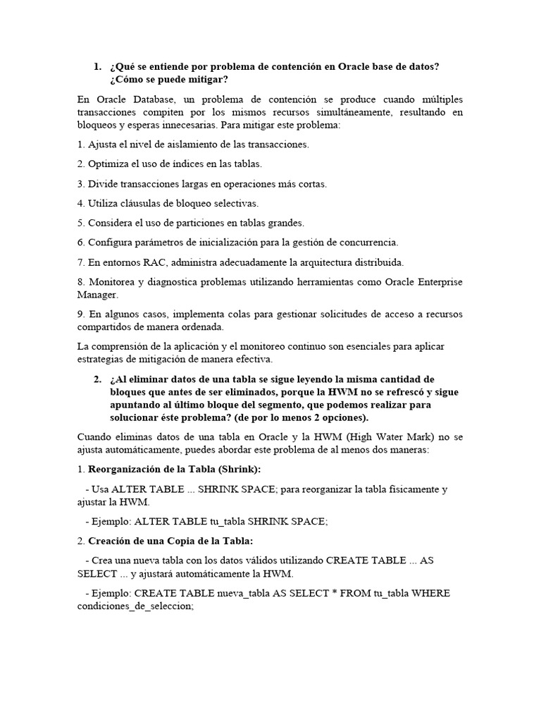 Oracle test pdf bases de datos datos de computadora