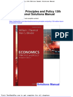 Economics Principles and Policy 13th Edition Baumol Solutions Manual