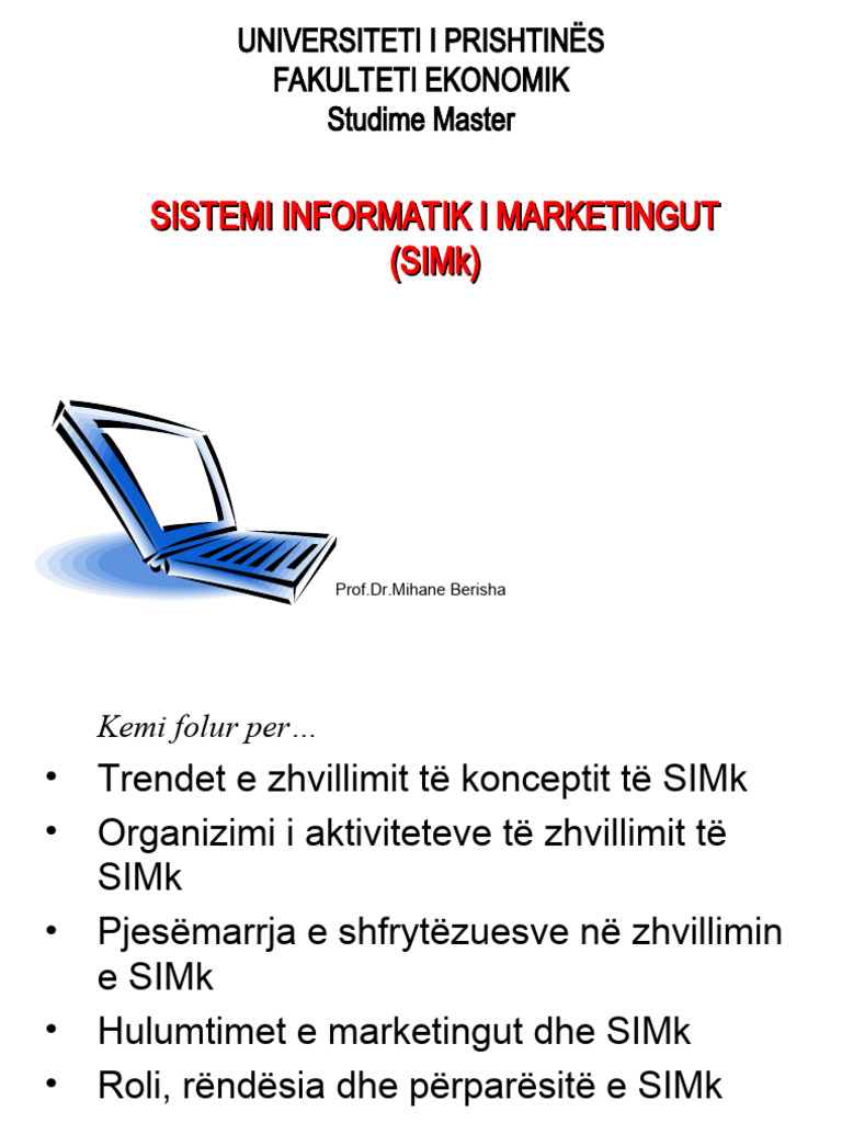 Simk Dy Ligjeratat e Fundit Mihane Berisha | PDF